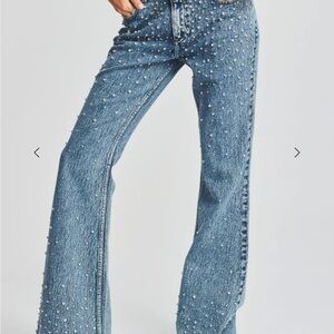 Embellished Blue Jeans